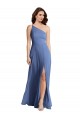 Azul Windsor línea A Un Hombre Gasa Largo Formales Vestidos de dama de honor / Vestidos de noche Asequibles