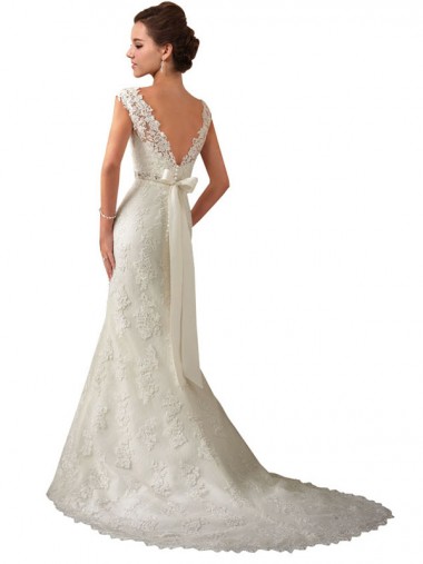 Marfil Sirena Ilusión Cola capilla Tul Encaje Vestidos de novia