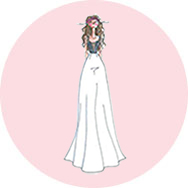 Asequibles línea A Vestidos de novia